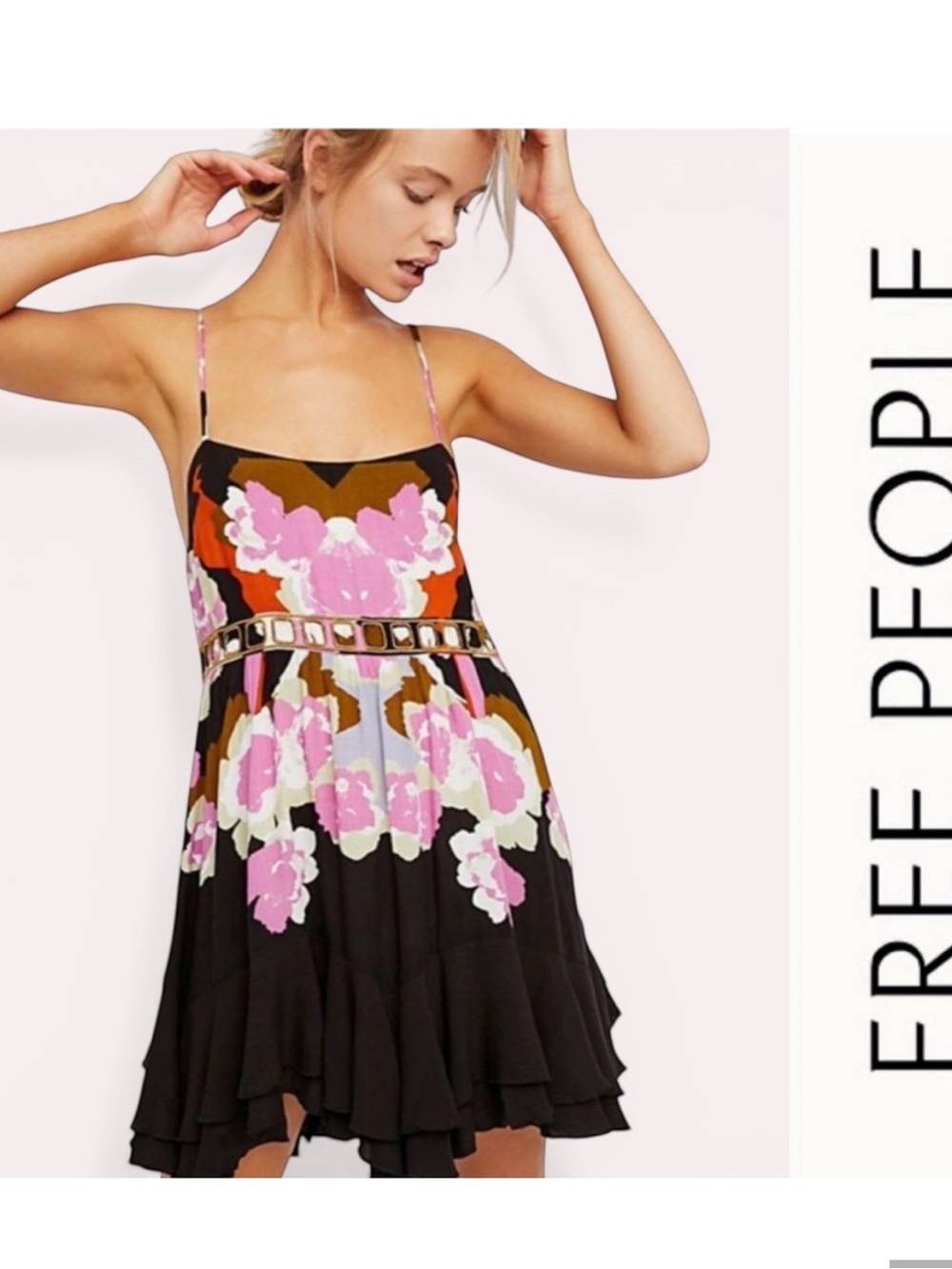 Intimately Free People  Sweet Lucy Babydoll  Romantic Slip Boho Dress NWT